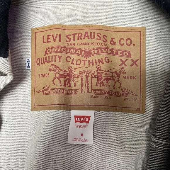 Levi's Vintage Long Trench Coat / Jacket Levi Strauss & Co. Medium READ - Picture 14 of 15